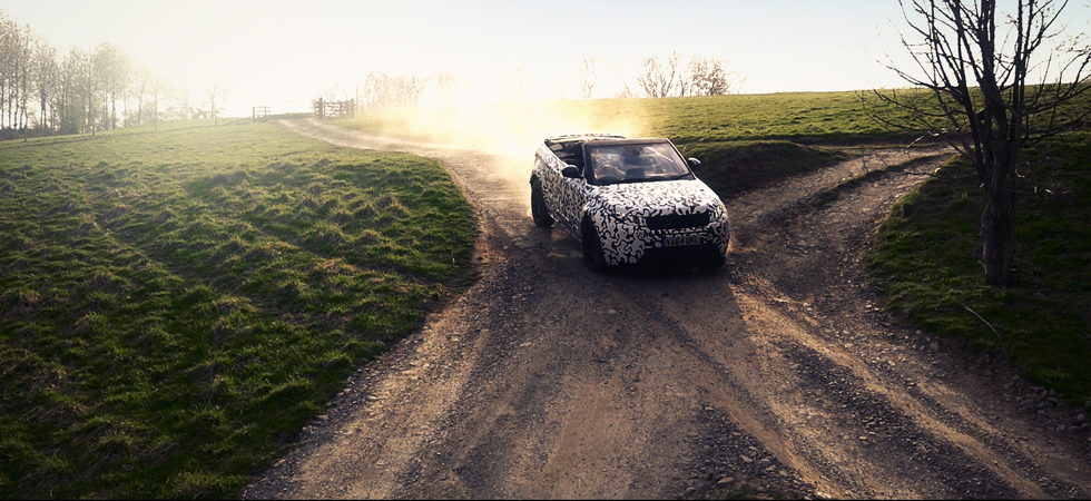 The Evoque Convertible handles land and water in new video provided by Land Rover.