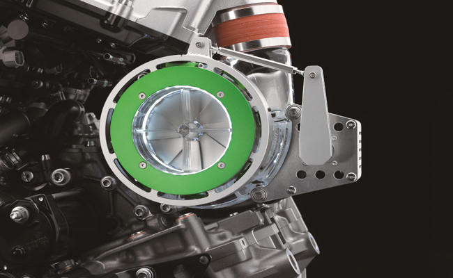 Kawasaki demonstrated their future ambitions and product development in the unveil the Supercharger engine and Rideology strategy at the 44th Tokyo Motor Show.
