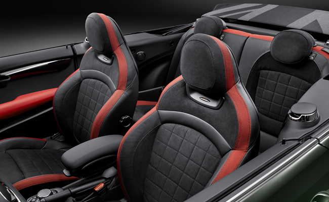 Sporty and infused with British class this interior will thrill any Mini owner.