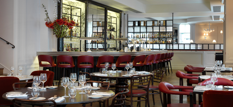 France design combined with English taste at the 108 Brasserie.