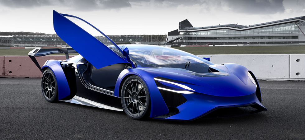TREV concept car goes through the paces at Silverstone.