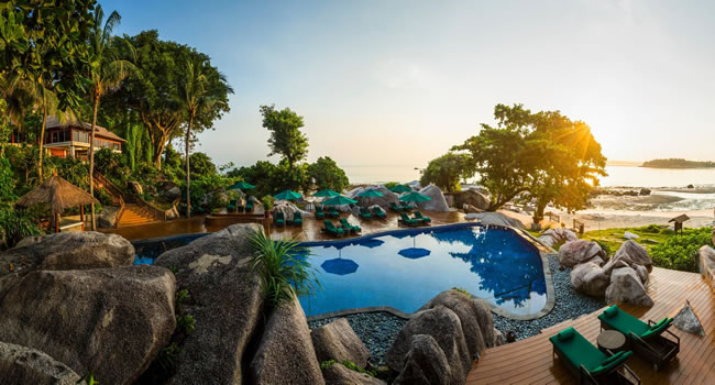 The Banyan Tree Bintan is a village of villas spread over 600 acres providing guests with maximum privacy