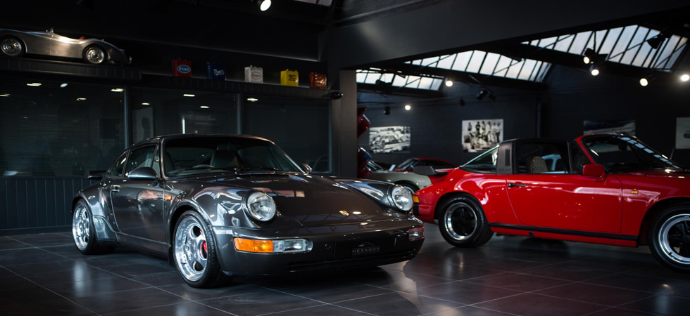 Cars meet indulgence with showroom featuring a restaurant managed by a michelin star chef.