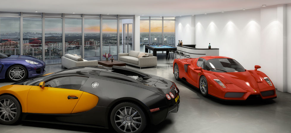 Porsche meets luxury condos in Florida.