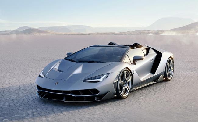 Lamborghini make Centenario model unveil at Monterey Auto Week.