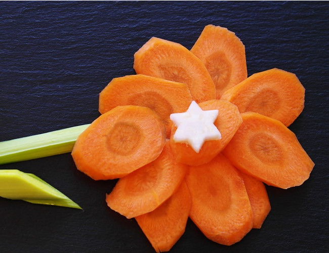 Once a carrot is sliced it resembles an eye, which is also beneficial to this part of the body. 