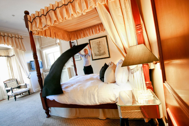 careys manor hotel bedroom