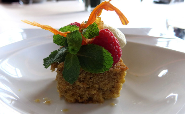 One of the fine desserts - carrot cake 