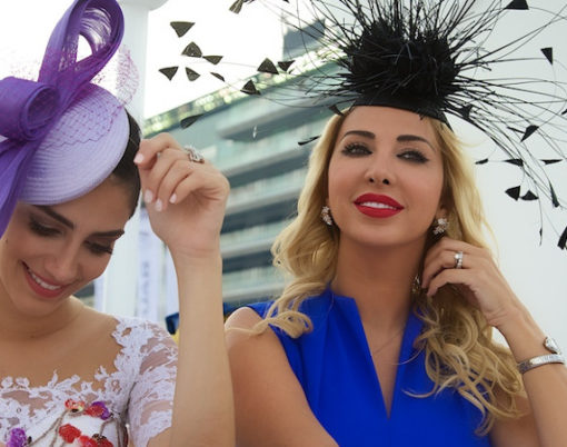 ladies at the horse racing