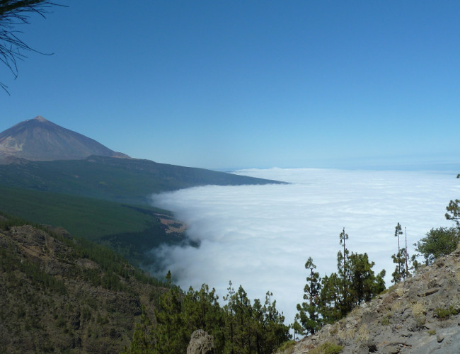 The island is home to Mount Teide - the highest mountain in Spain 