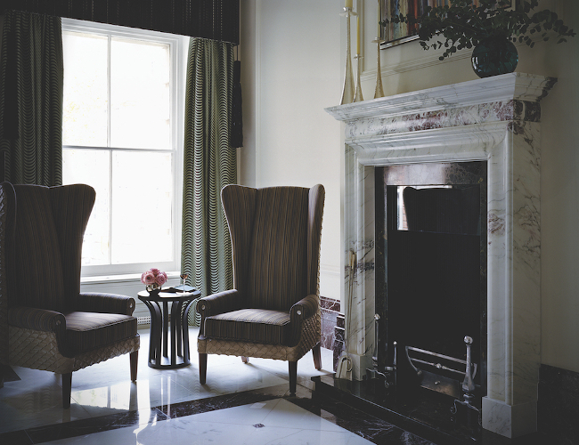 Langham London Lobby-Fireplace (credit Langham)