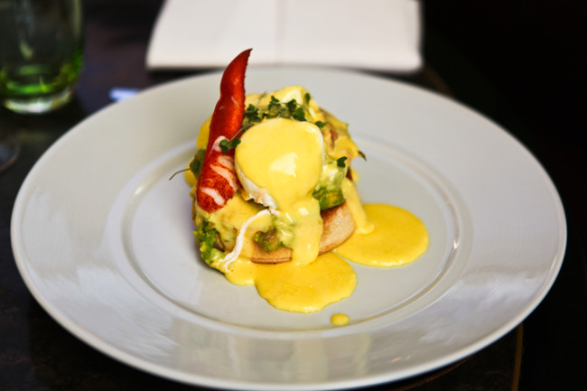 Poached lobster eggs Benedict_The Balcon