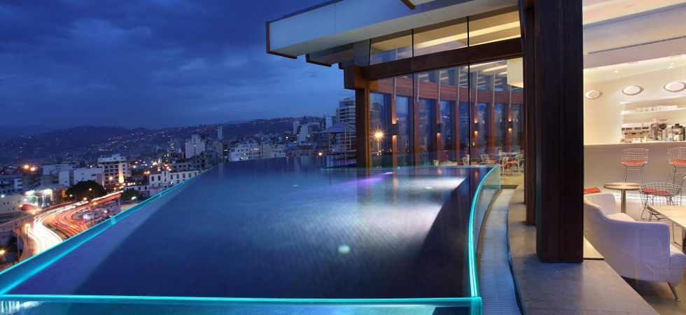 Rooftop Pool at Le Gray, Beirut in Lebanon