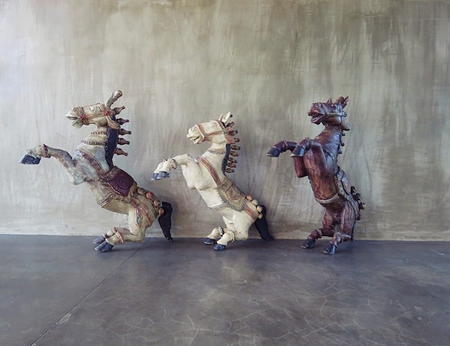 Santani horse sculptures