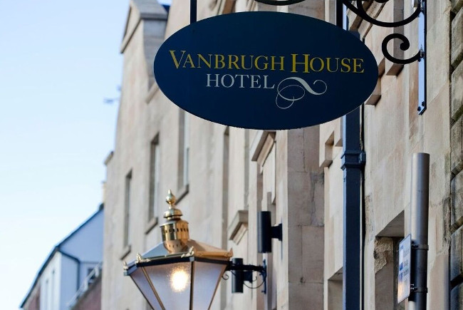 Vanbrugh House Hotel sign