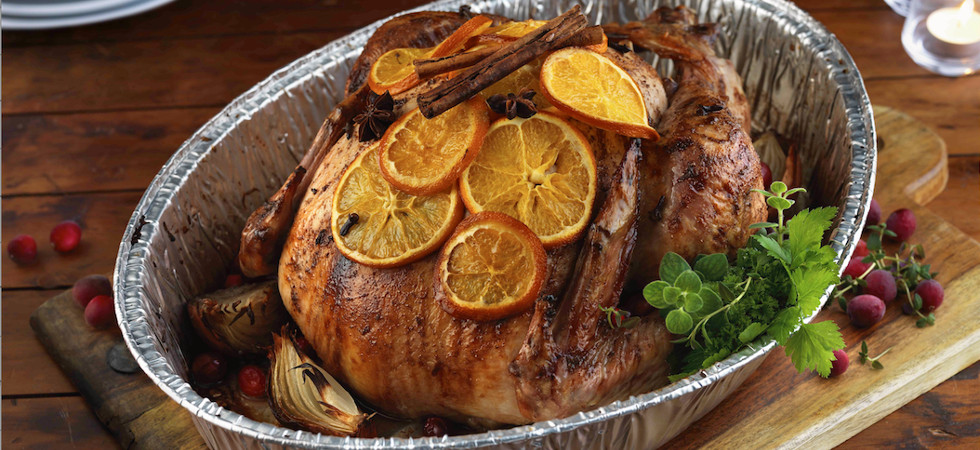 Christmas Roast Turkey with Orange and Spices Recipe