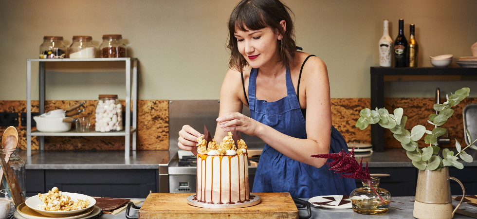 Lily Vanilli's Baileys Showstopper Salted Caramel Cake