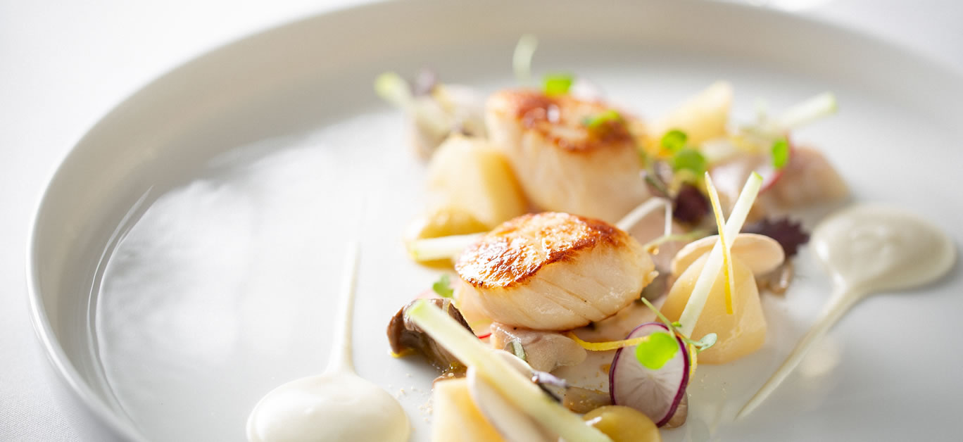 The Dower House Restaurant Fine Dining - Scallops