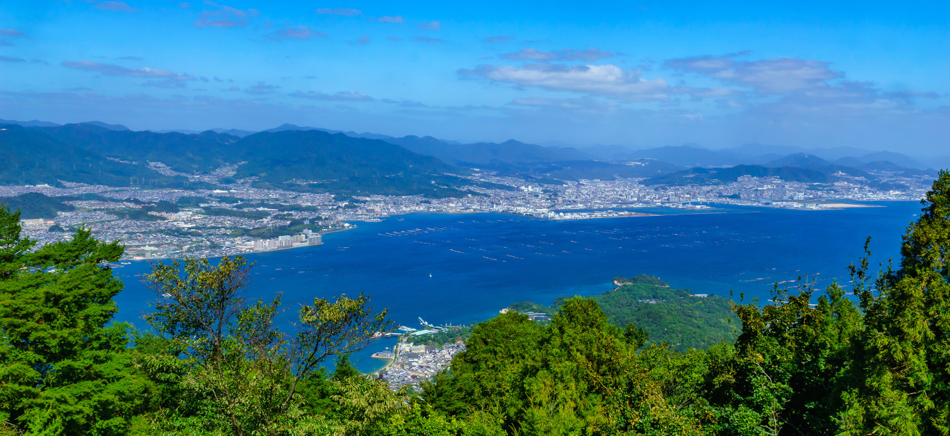 View Of Landscape From The Top Of Mount Misen, In Miyajima
