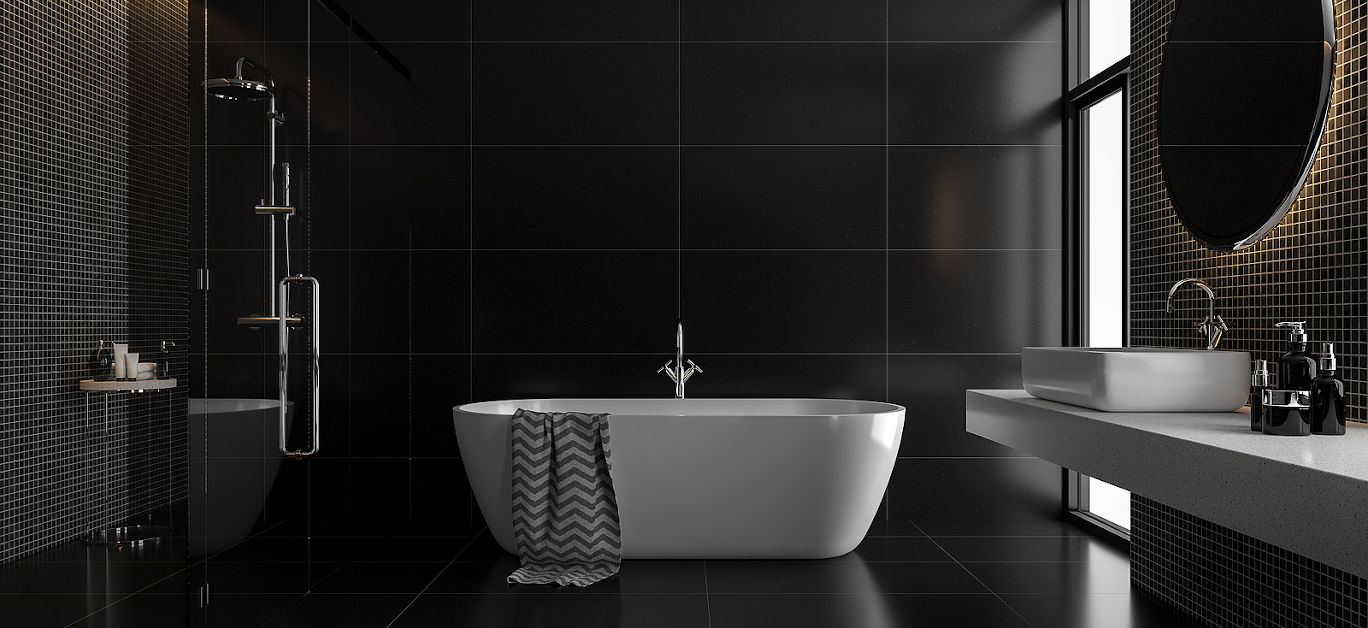 Black bathrooms – how to incorporate the darkest shades in stylish