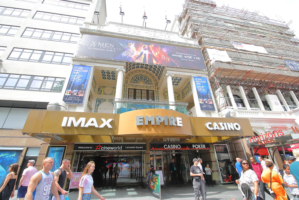 Empire casino IMAX theatre in Leicester Square London UK