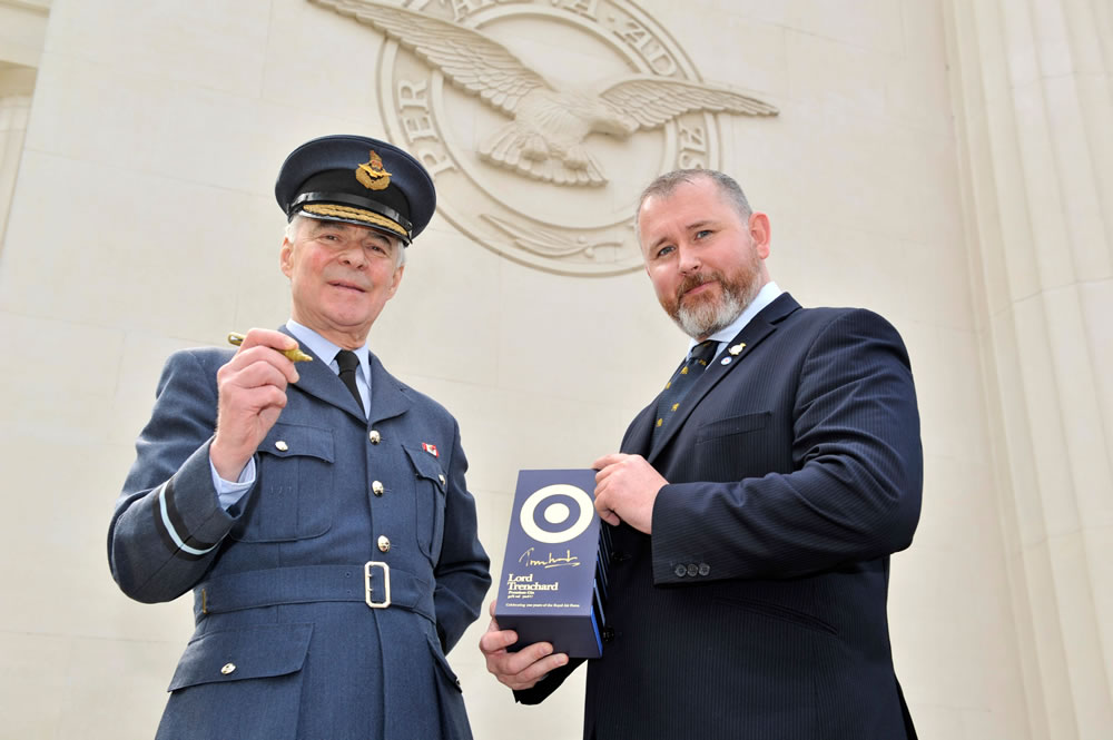 Lord Trenchard and C Gillan at Bomber Command Memorial London