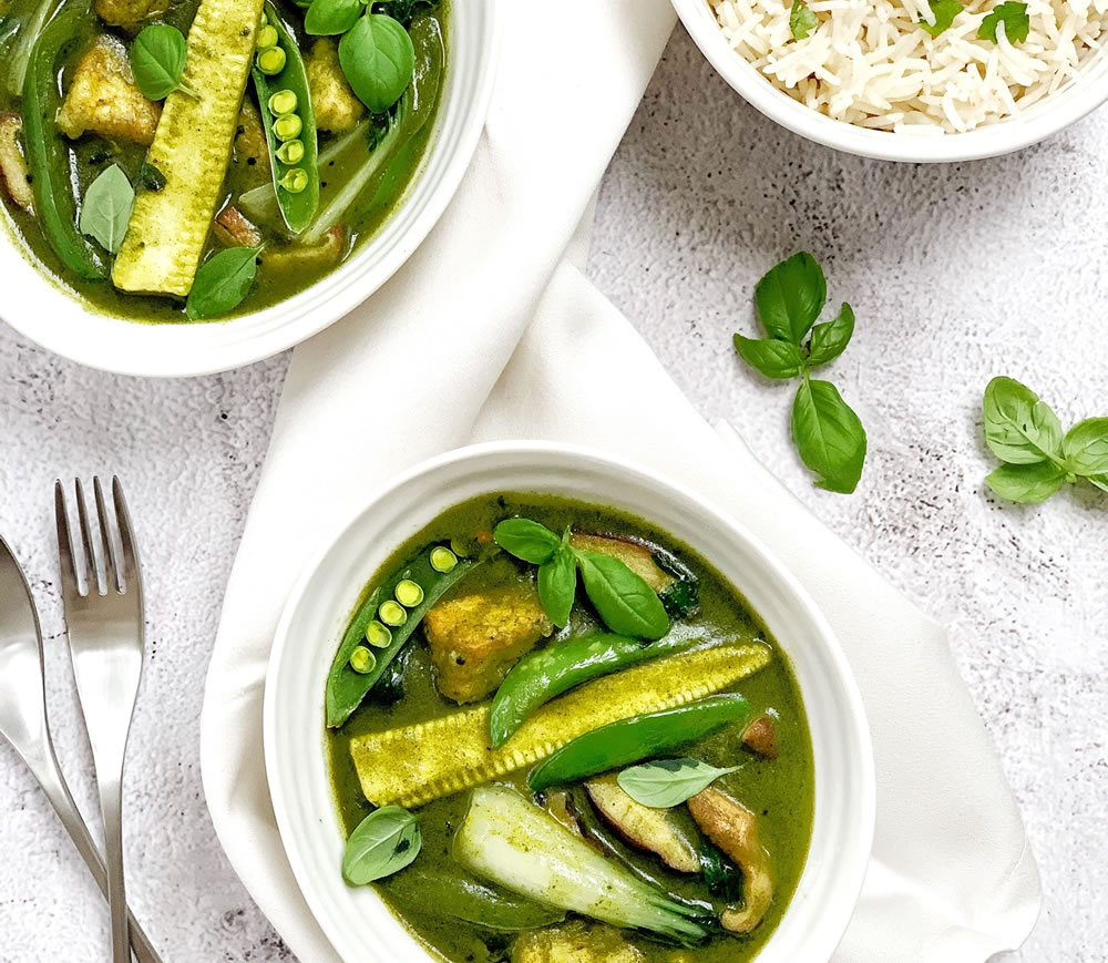 healthy green thai curry