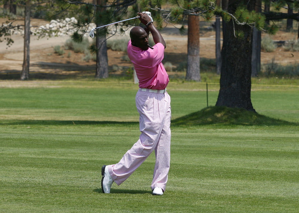 Michael Jordan golfing