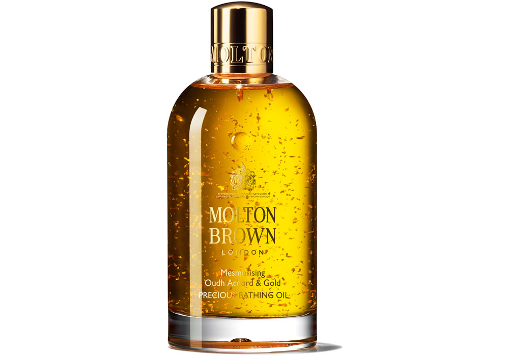 Mesmerising Oudh Accord and Gold Precious Bathing Oil by Molton Brown