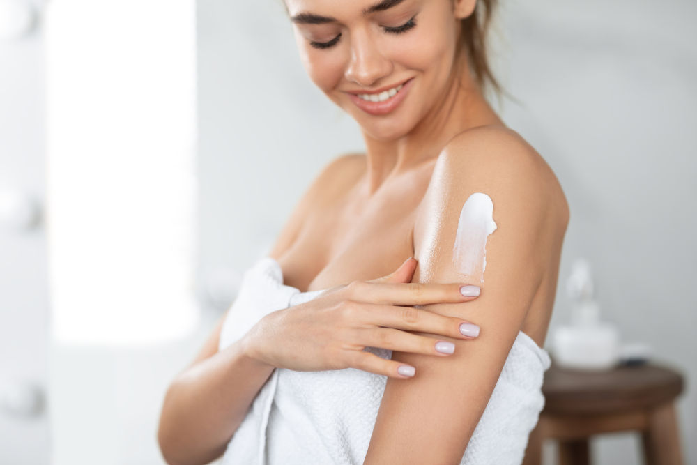 moisturise skin after bath
