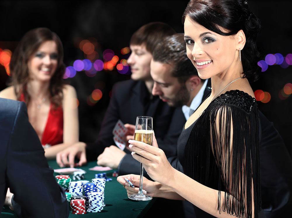 woman at the casino