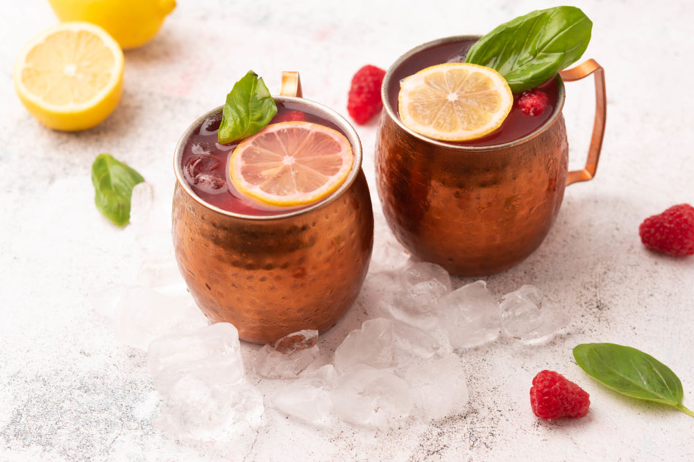 raspberry mule cocktail