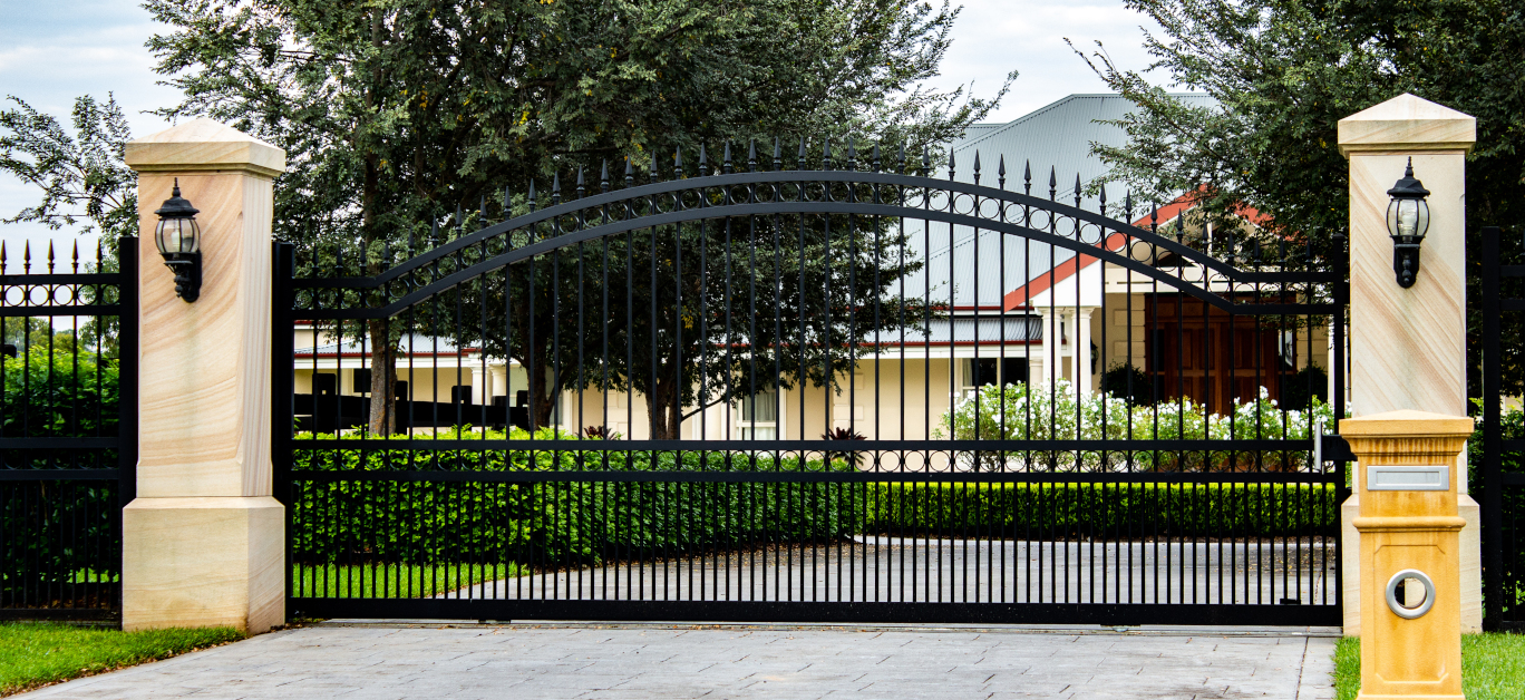 Beautiful driveway gates
