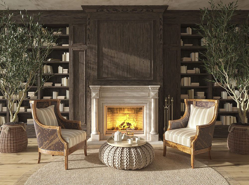 luxury fireplace