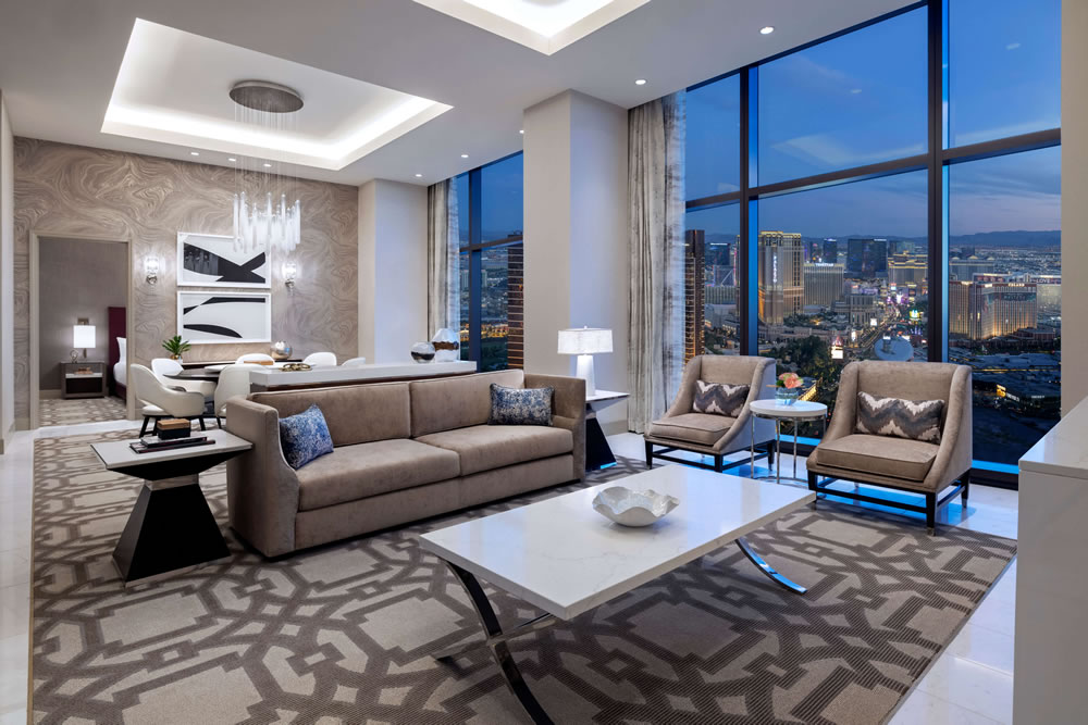 luxury suite at Resorts World Las Vegas