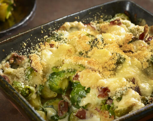 Brussels sprout and Comté gratin