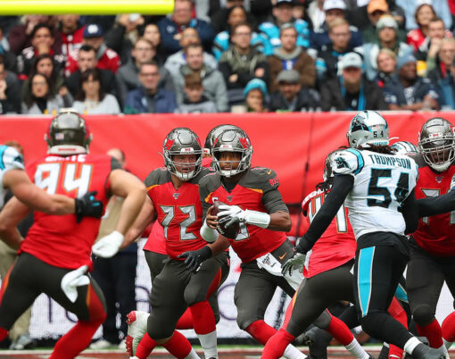 The NFL game between Carolina Panthers and Tampa Bay Buccaneers at Tottenham Stadium in London, United Kingdom.