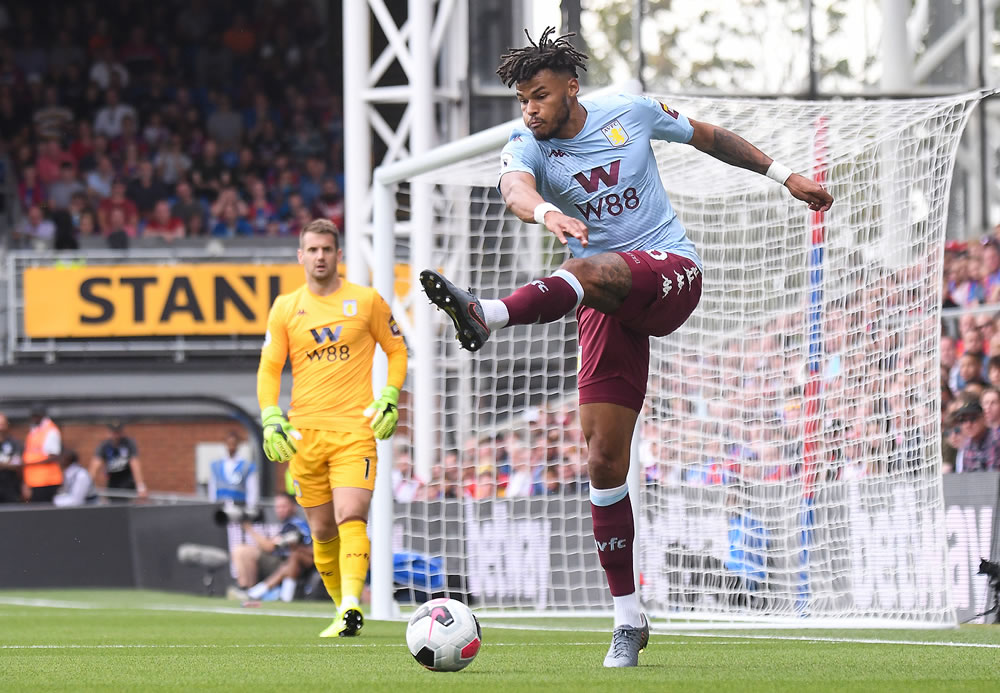 Tyrone Mings of Villa pictured during the 2019/20 Premier League game between Crystal Palace FC and Aston Villa FC at Selhurst Park.