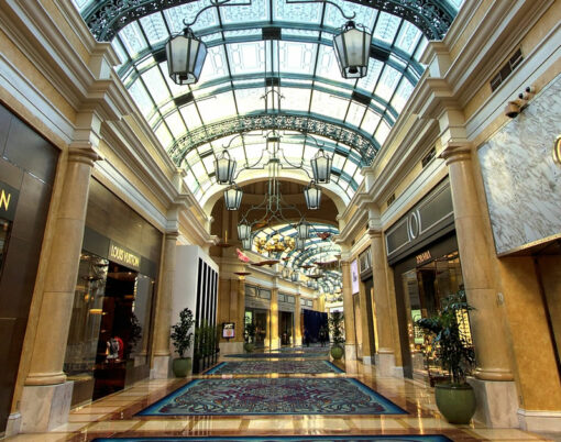Upscale shops at the Bellagio Casino and resort in Las Vegas