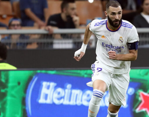Karim Benzema of Real Madrid Cf in action during the Uefa Champions League