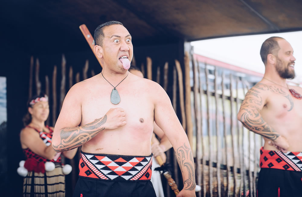 Maori tribes traditional greeting. The Maori are the indigenous Polynesian people of New Zealand.