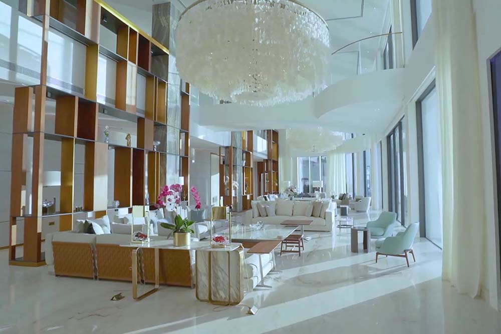 Lobby at the Dubai property
