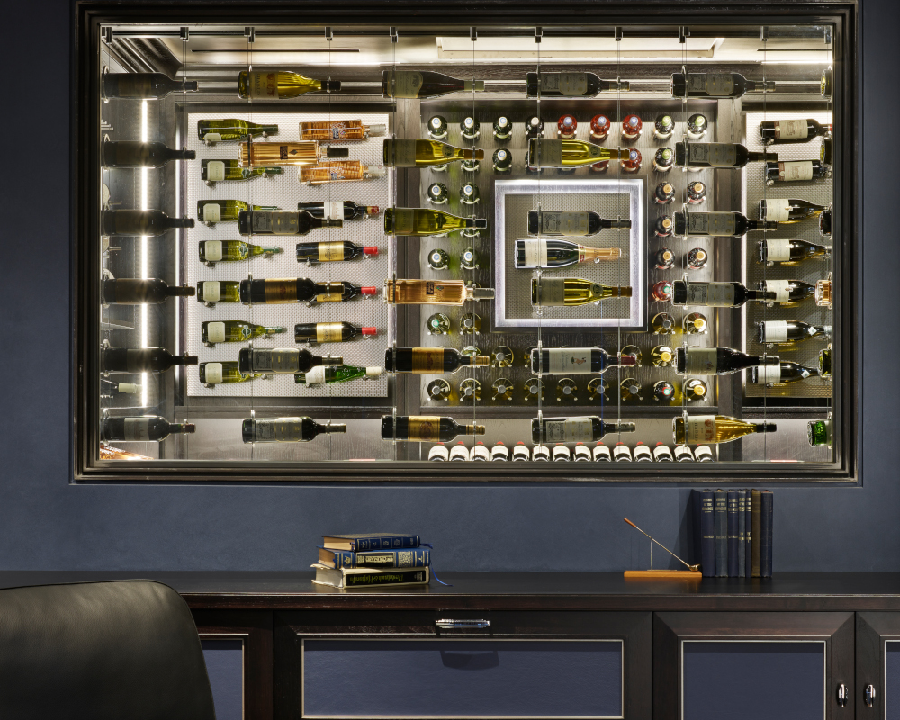 Luxury wine cellar in home