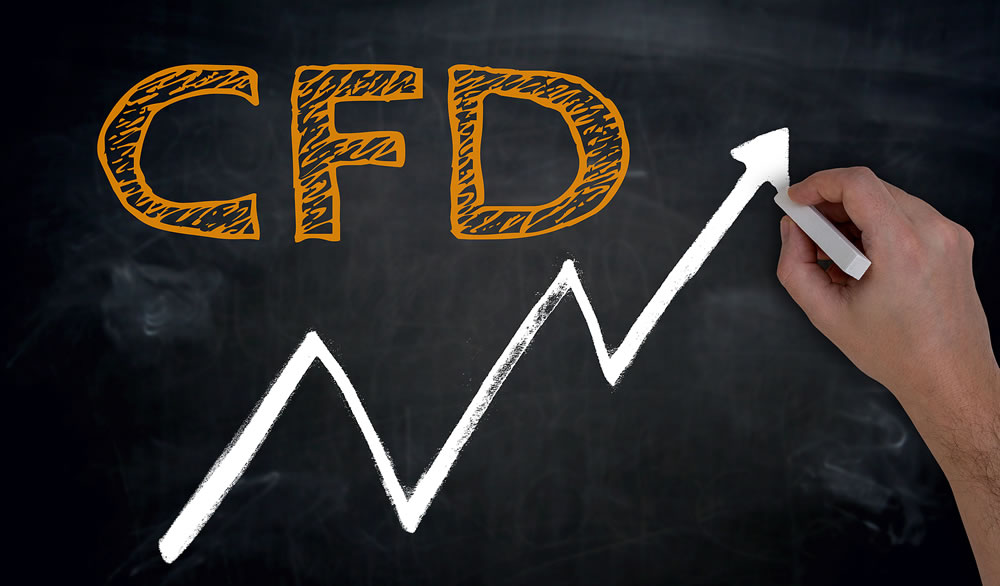 CFD and graph are written by hand on blackboard.