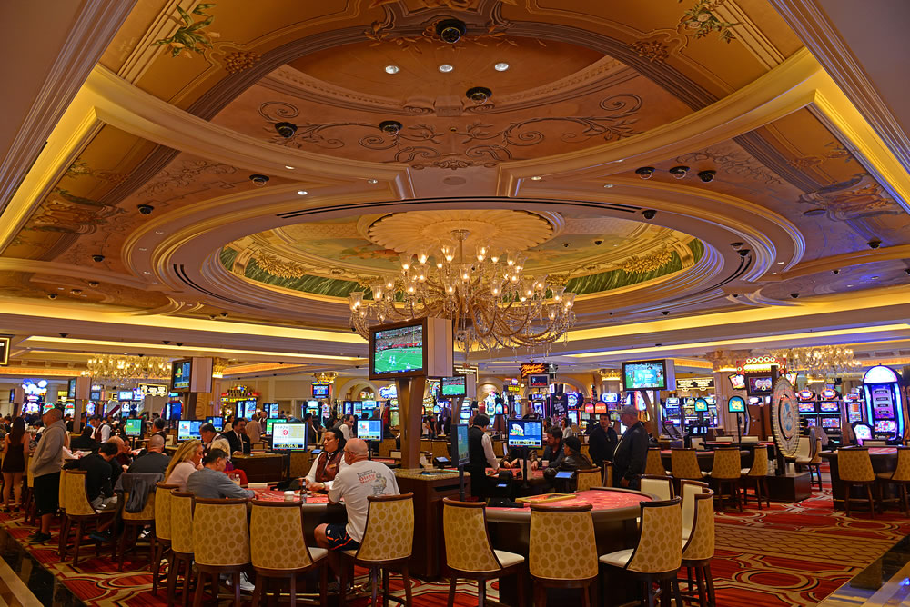 Casino inside Doge`s Palace Palazzo Ducale of The Venetian on Las Vegas