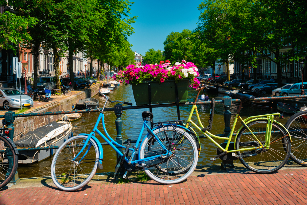 Bicycle ride in Amsterdam