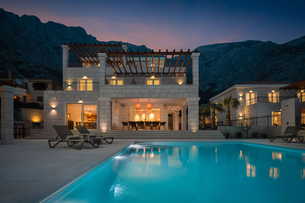 luxury villa in croatia with swimming pool