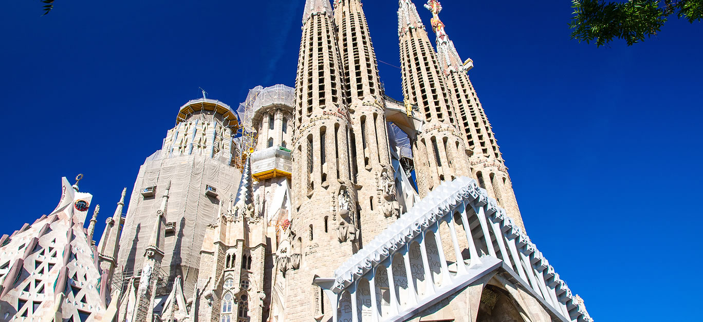Cathedral of La Sagrada Familia designed by architect Antonio Gaudi, Catalonia