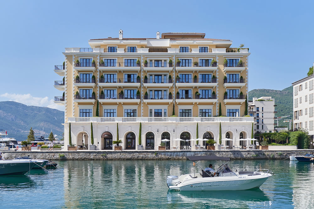 Luxury apartment building by the sea in Porto Montenegro