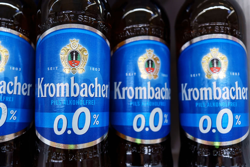 Non alcoholic beer from the company Krombacher German Pilsner
